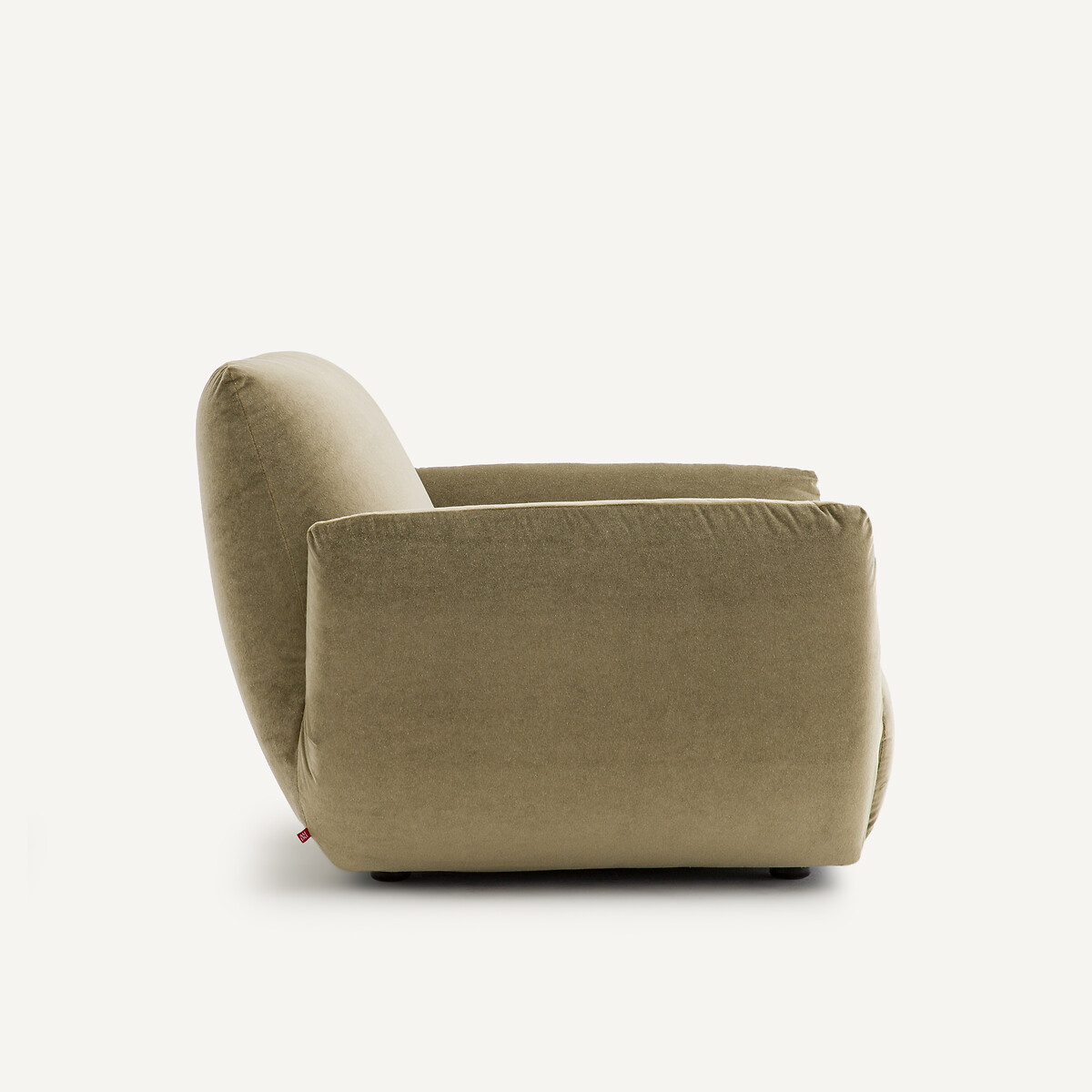 Fauteuil en velours de lin, SPOGANO tilleul, AM.PM