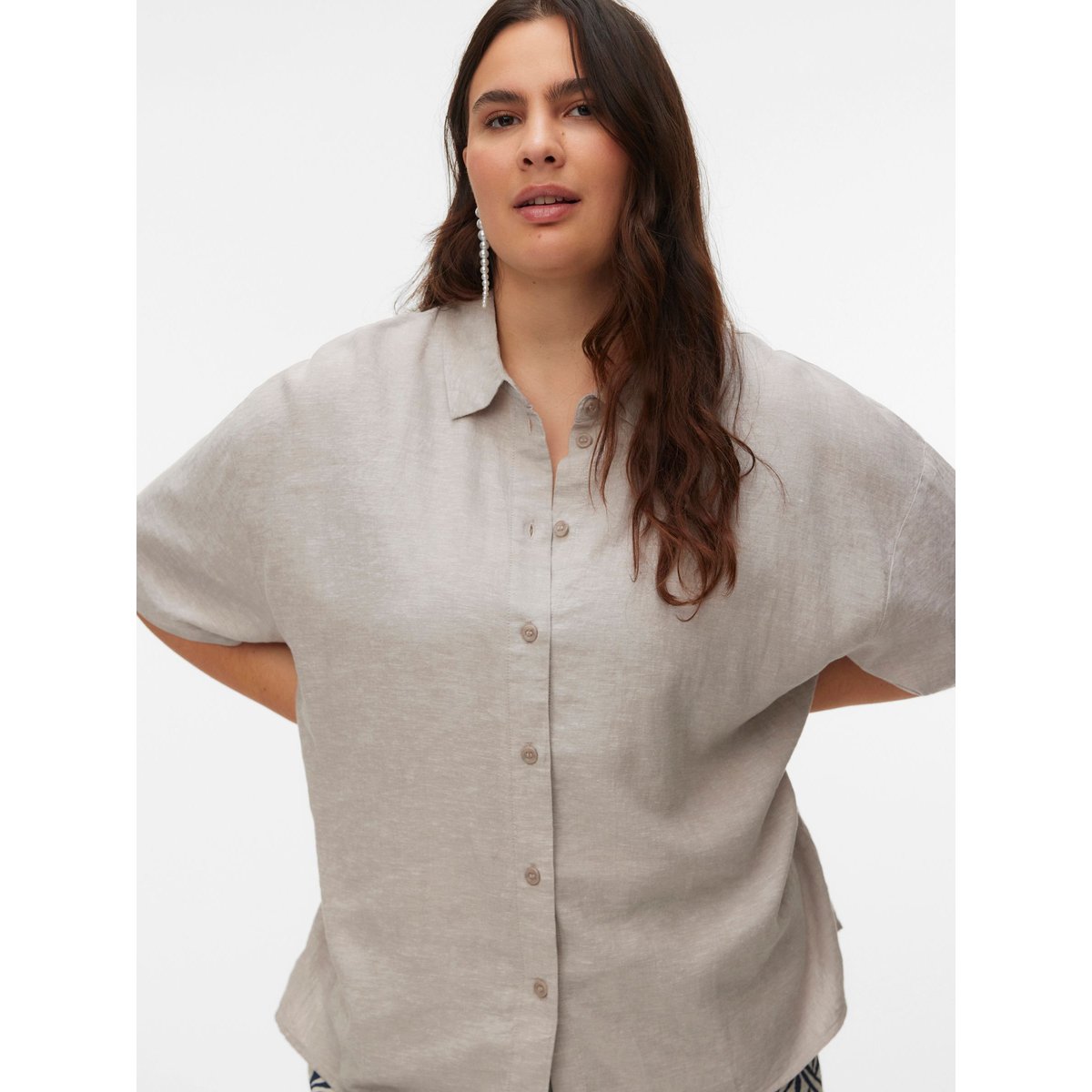Chemise marron - moon rock, VERO MODA