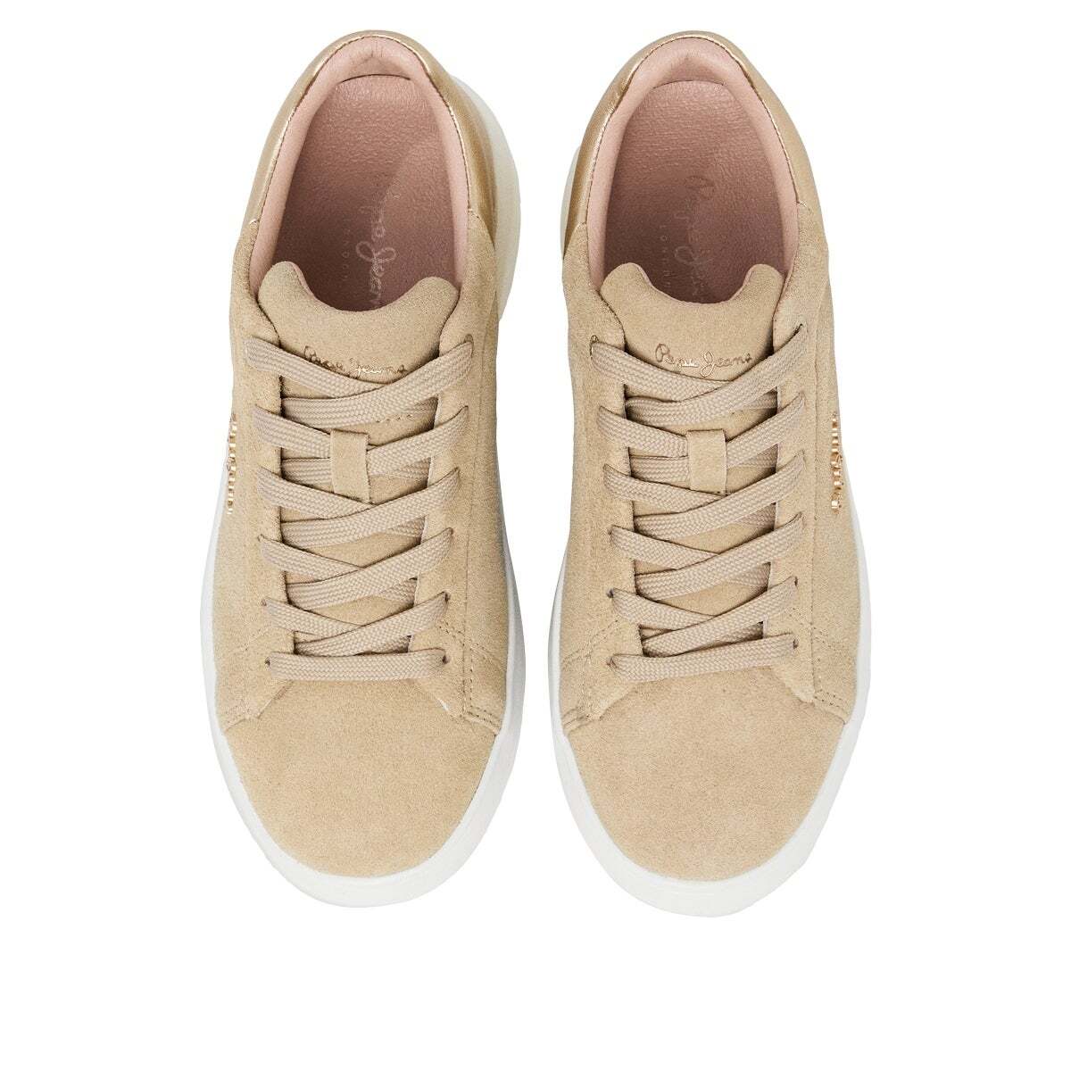 Yara - Baskets En Daim À Semelle Cupsole beige sable, PEPE JEANS