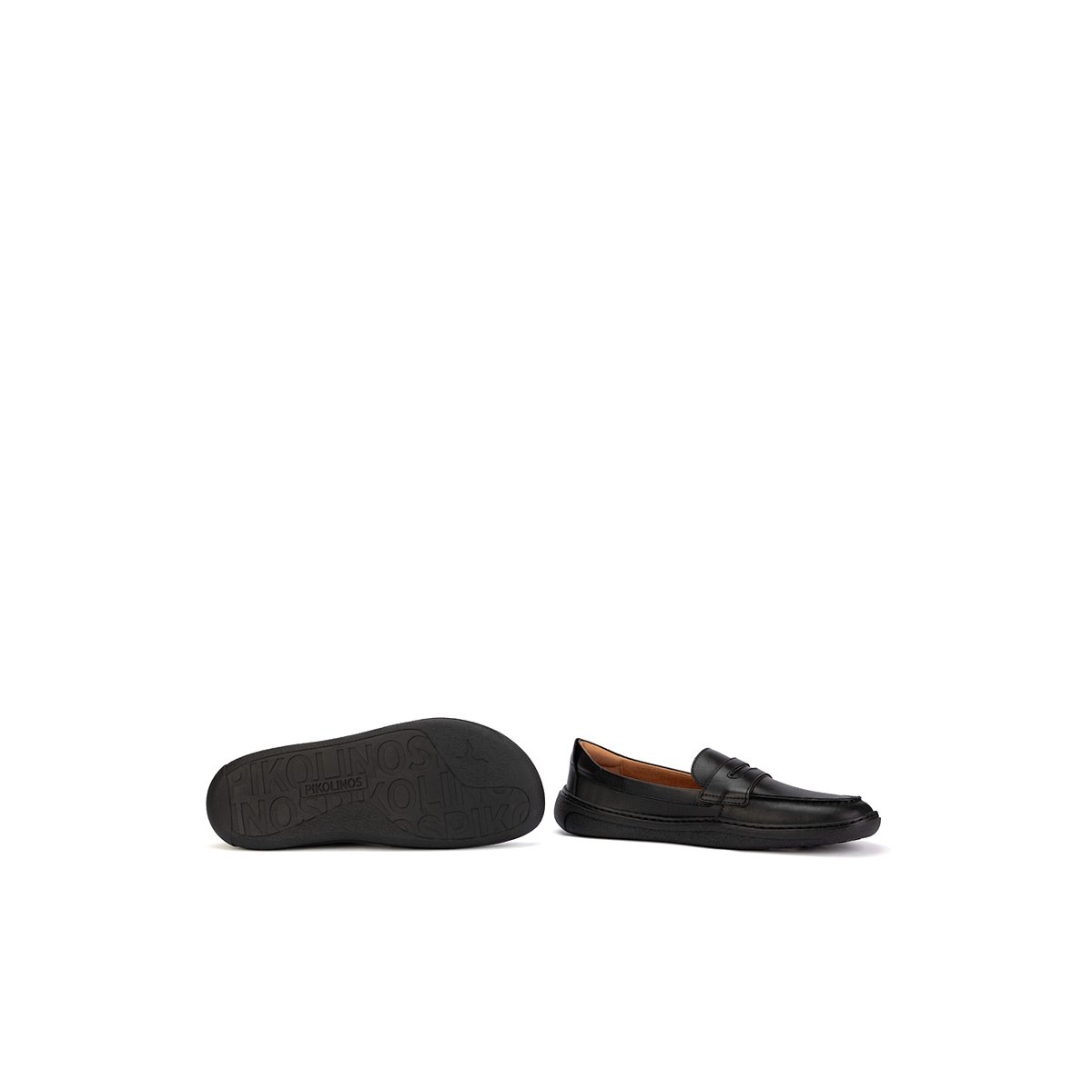 Mocassins cuir Aranjuez Barefoot black, PIKOLINOS