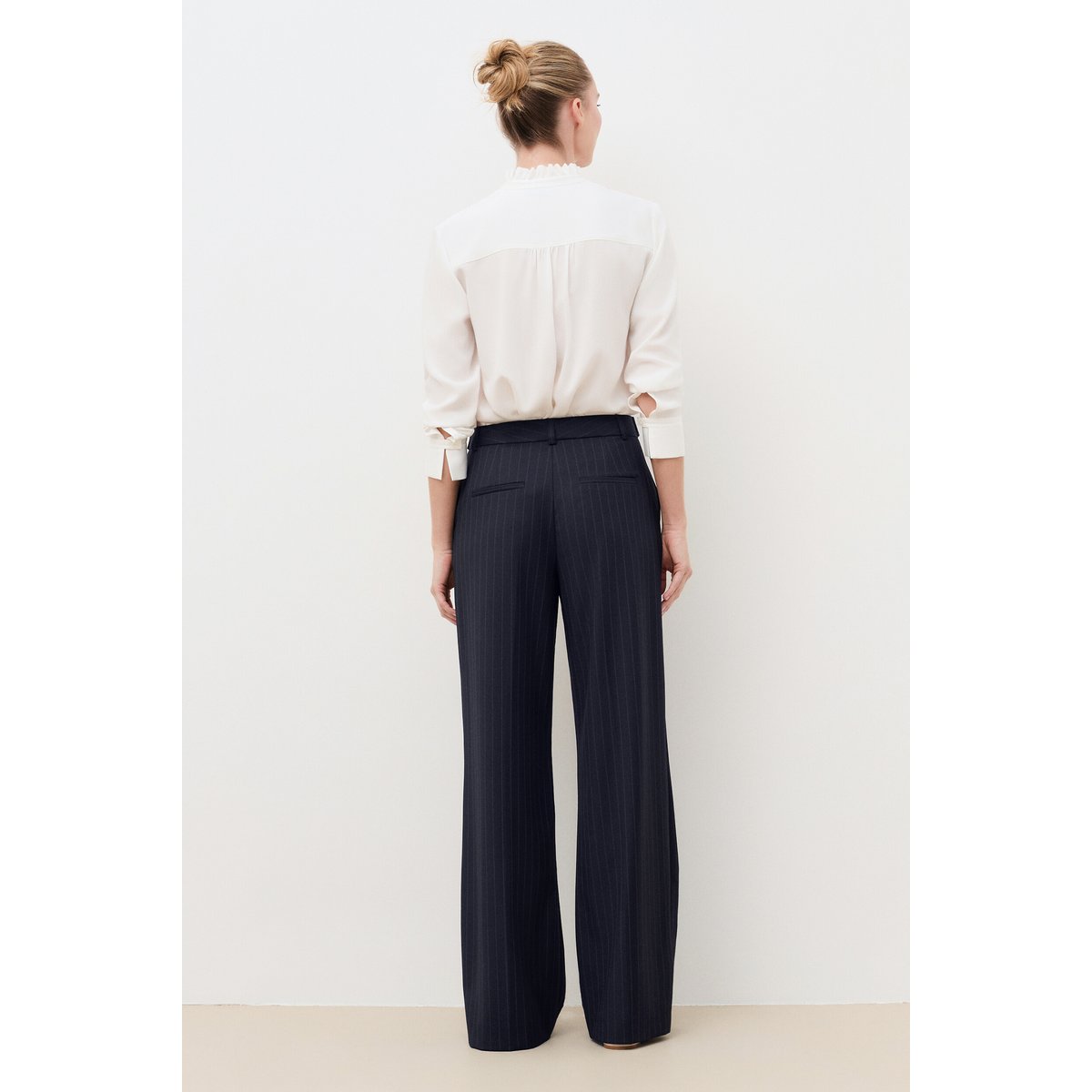 Pantalon droit PVOLTIGESTRIPE bleu marine, CAROLL
