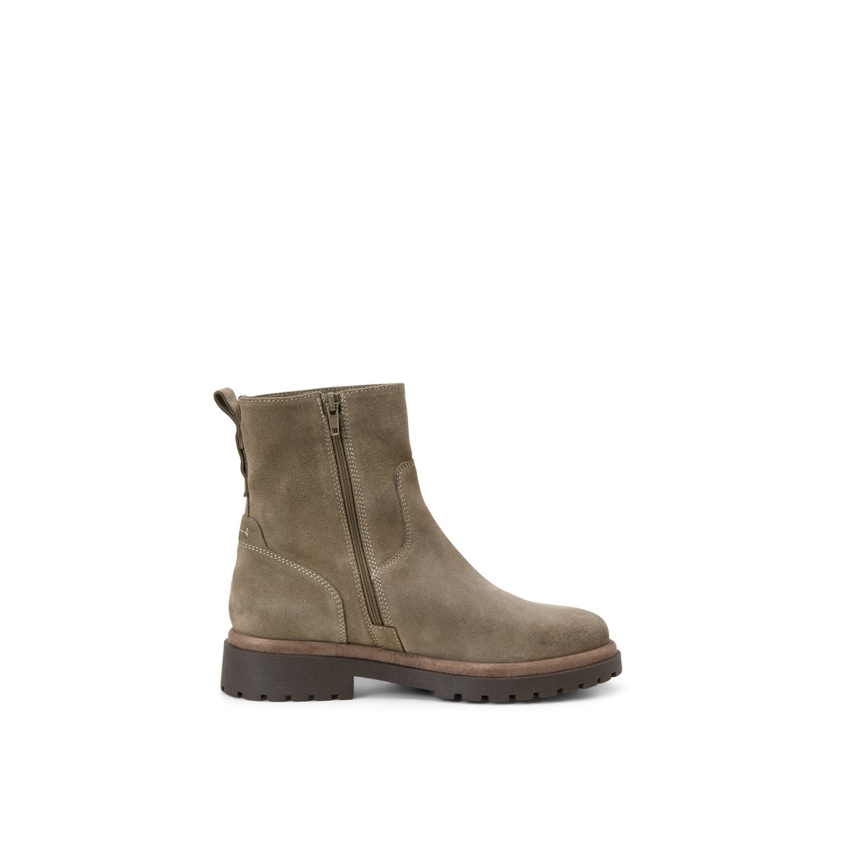 Bottes modèle Birte en cuir velours souple marron clair, MARC O'POLO
