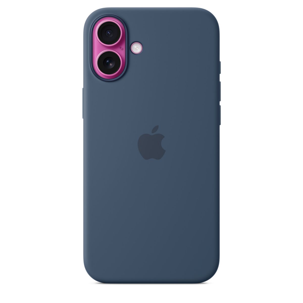 Coque iPhone 16 Plus MagSafe Denim silicone couleur unique, APPLE