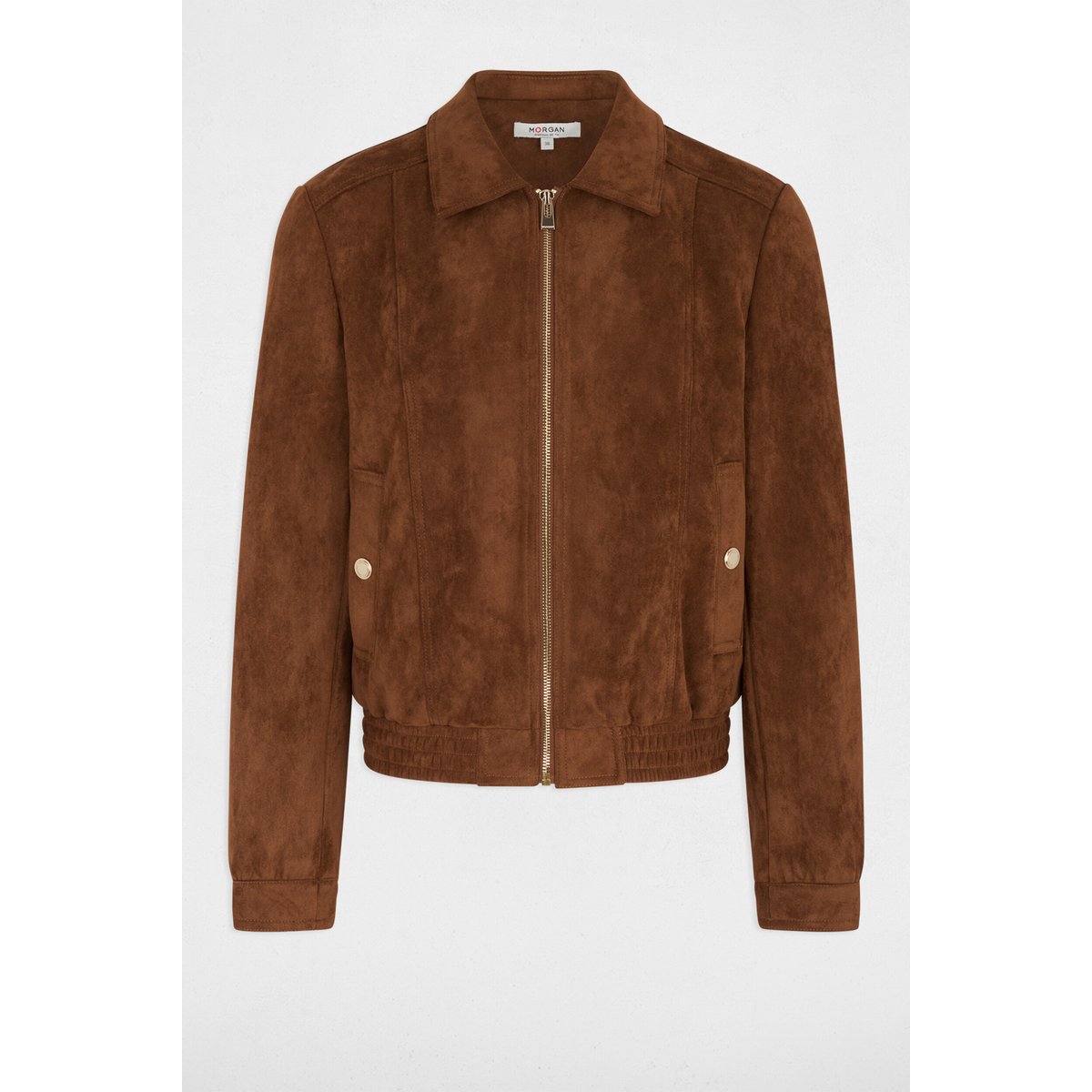 Blouson suédine marron cognac, MORGAN