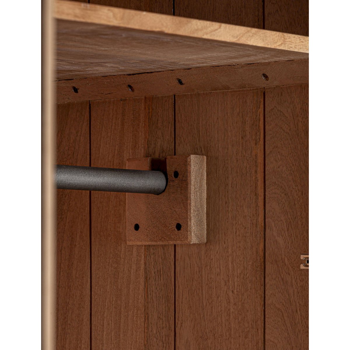 Armoire en manguier collection killeany bois de manguier brun et noir, RECOLLECTION