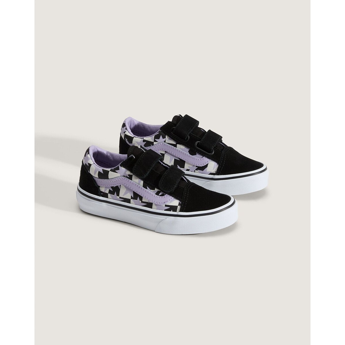 Baskets basses à scratch, UY OLD SKOOL V noir/violet/blanc, VANS