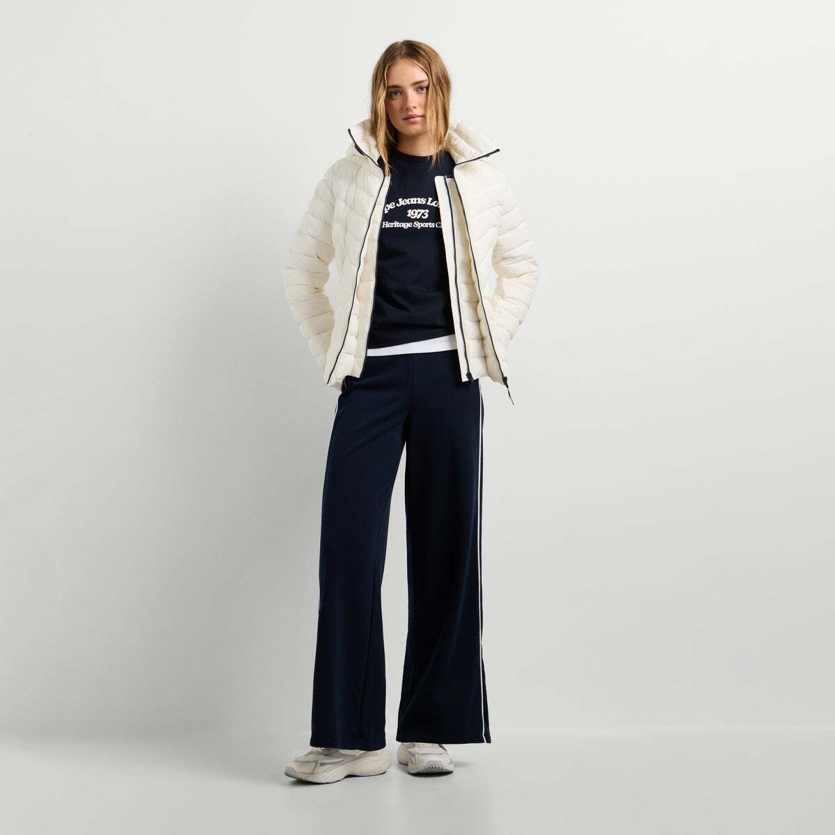 Doudoune Matelassée Imperméable blanche mousse, PEPE JEANS
