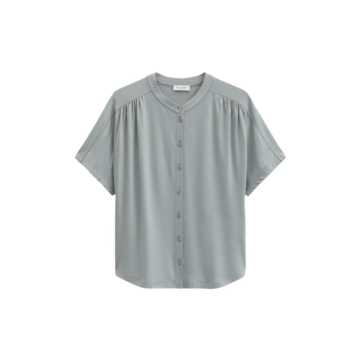 Blouse en jersey regular en LENZING™ ECOVERO™ gris, MARC O'POLO