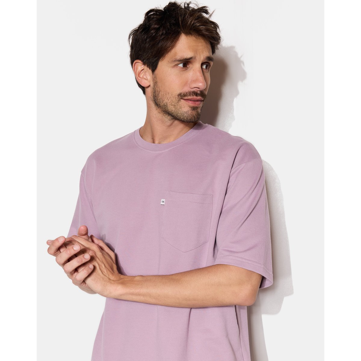 T-Shirt uni POCKET TEE parme, CHEVIGNON