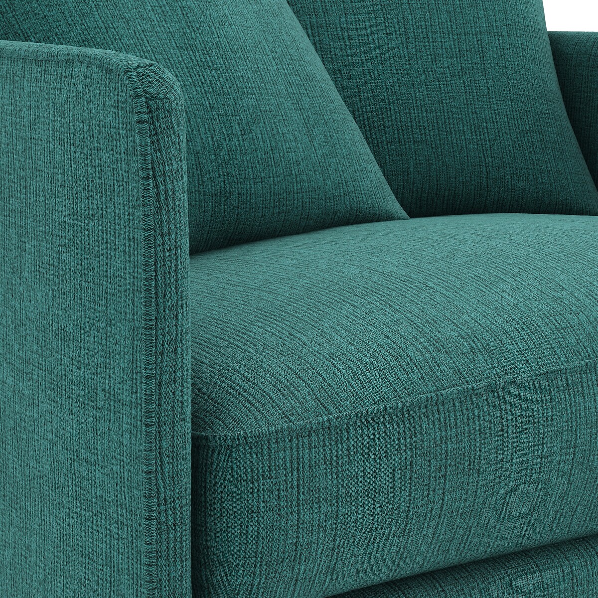 Fauteuil, en toile jaspée, LAZARE vert de minuit, AM.PM