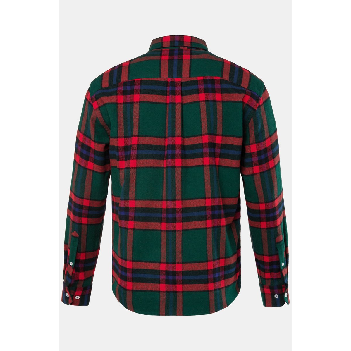 Chemise en flanelle à carreaux vert bouteille, JP1880