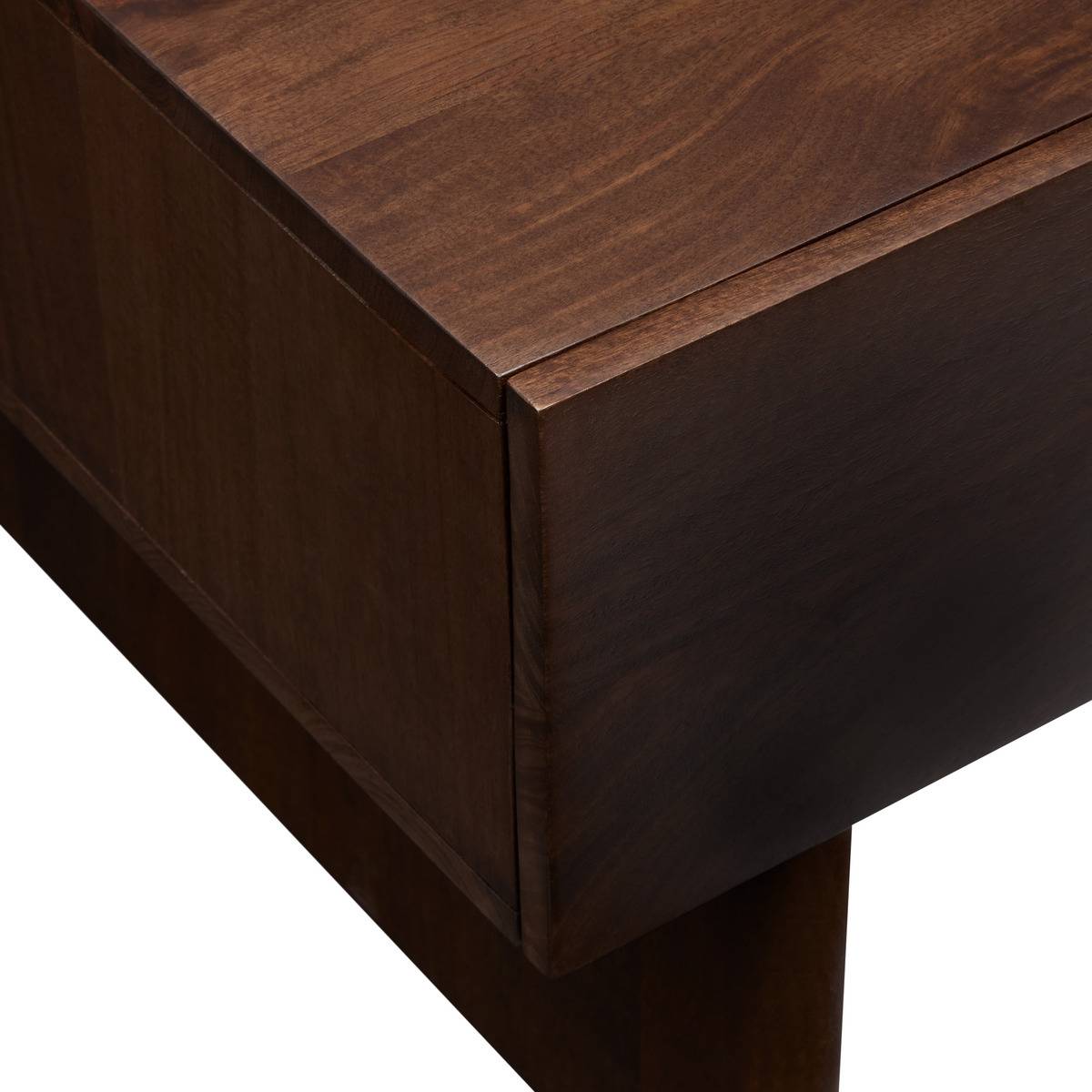 Table basse rectangulaire avec 2 tiroirs en manguier NYERO marron, ATMOSPHERA