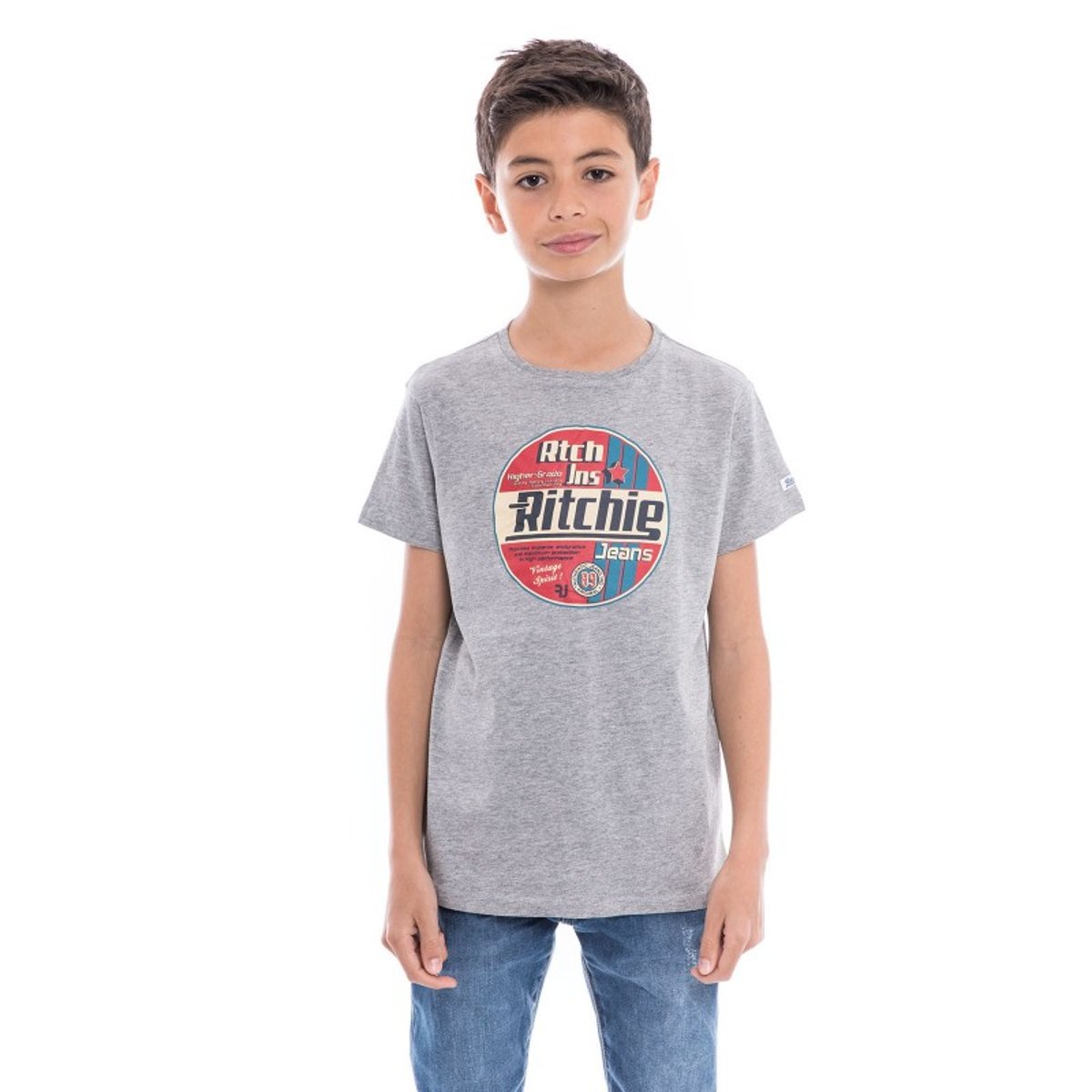 T-shirt Pur Coton Organique Nagel gris, RITCHIE