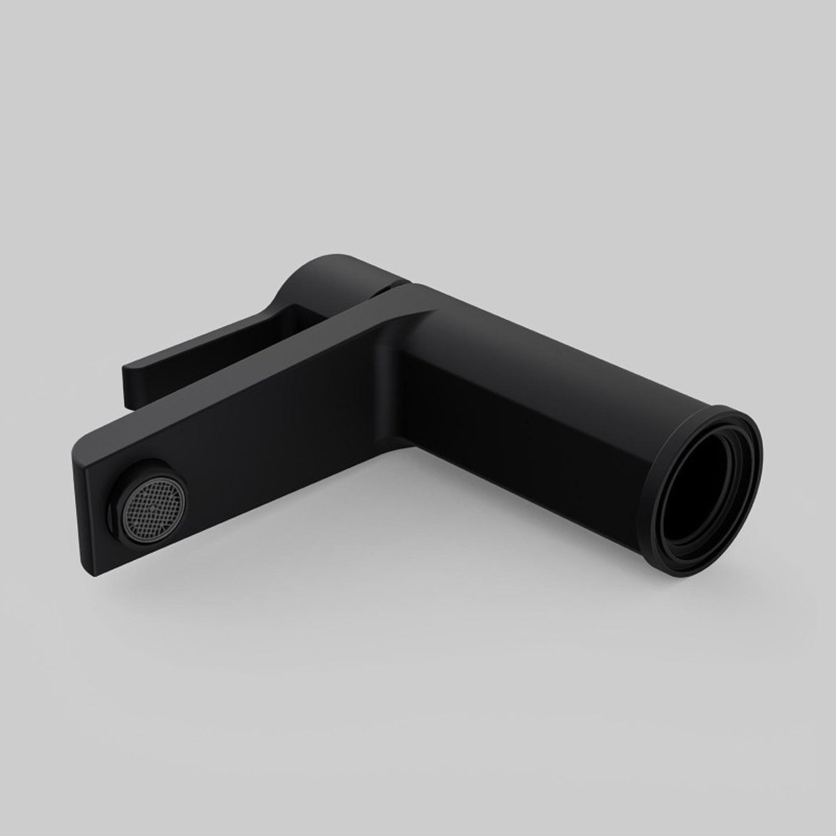 Robinet salle de bain mitigeur bec bas Neto noir, MOB IN