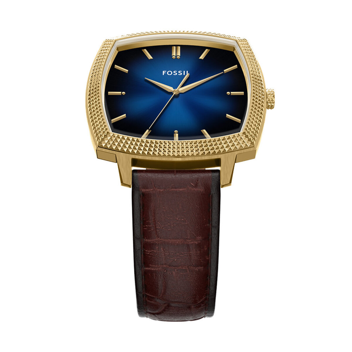 Montre Analogique MACHINE LUXE doré bleu marron, FOSSIL