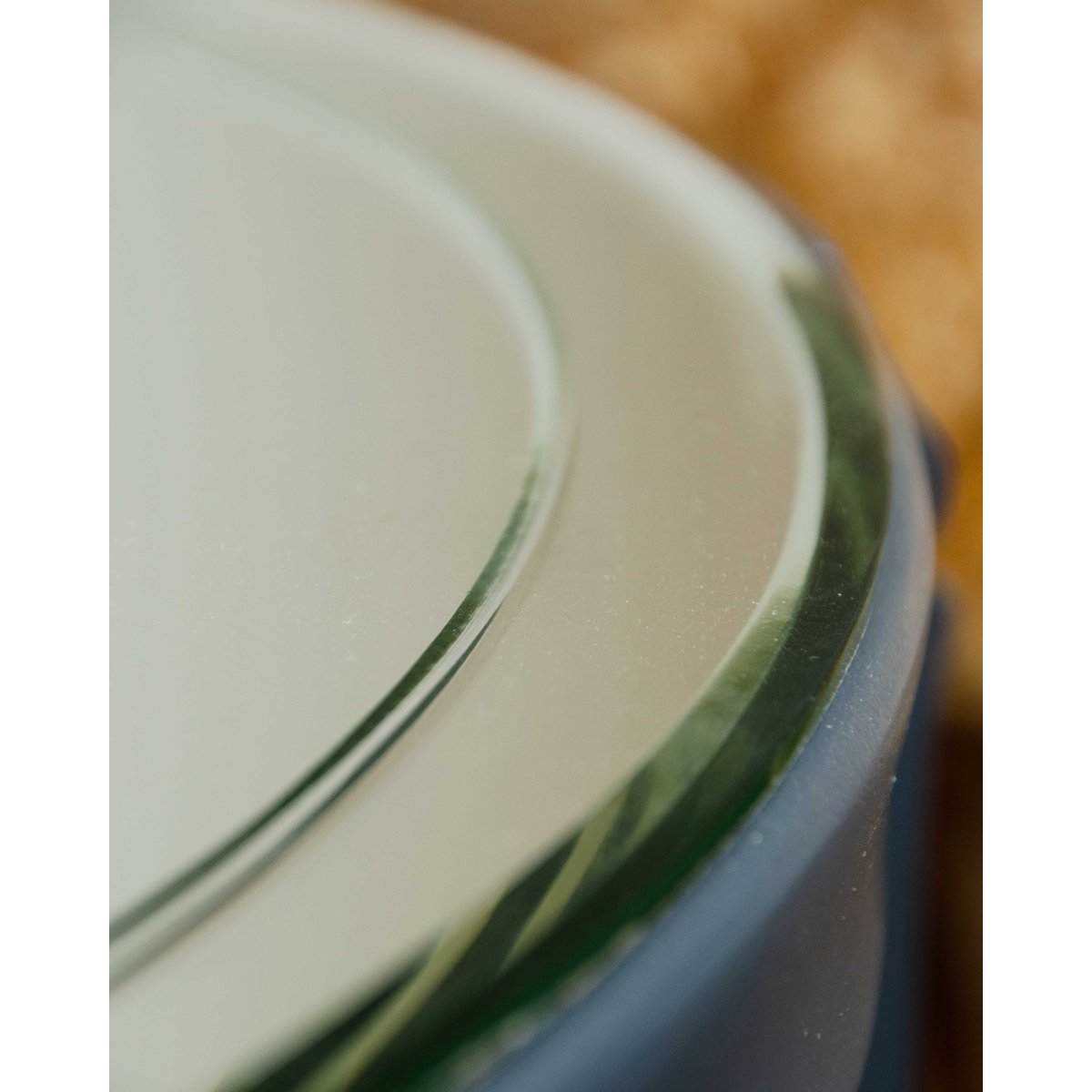 Table basse avec miroir Donna N°1034 - Bon état gris, DEBONGOUT