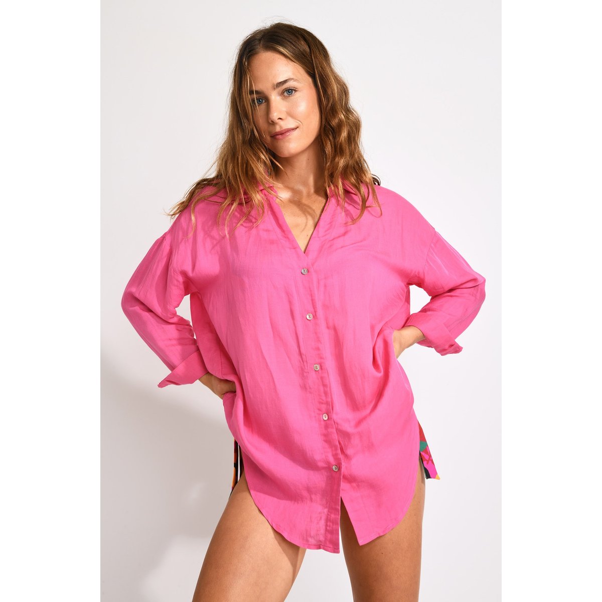 Chemise Amandine - ALAGOA rose, LIVIA