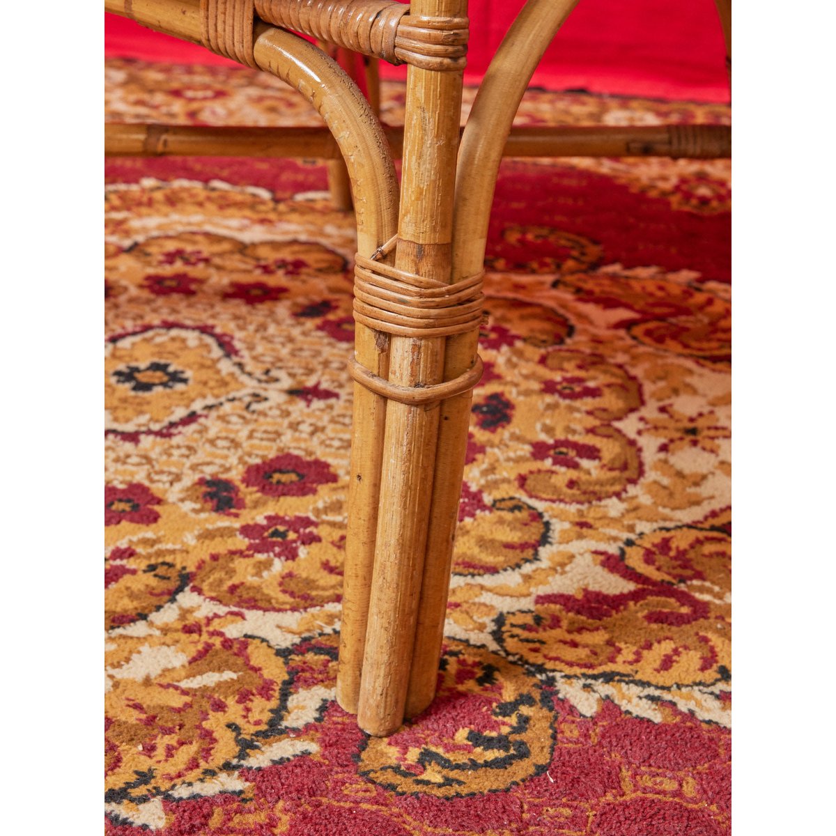 Paire de fauteuils en osier et cuir  Ernest N°711 - Bon état noir, DEBONGOUT