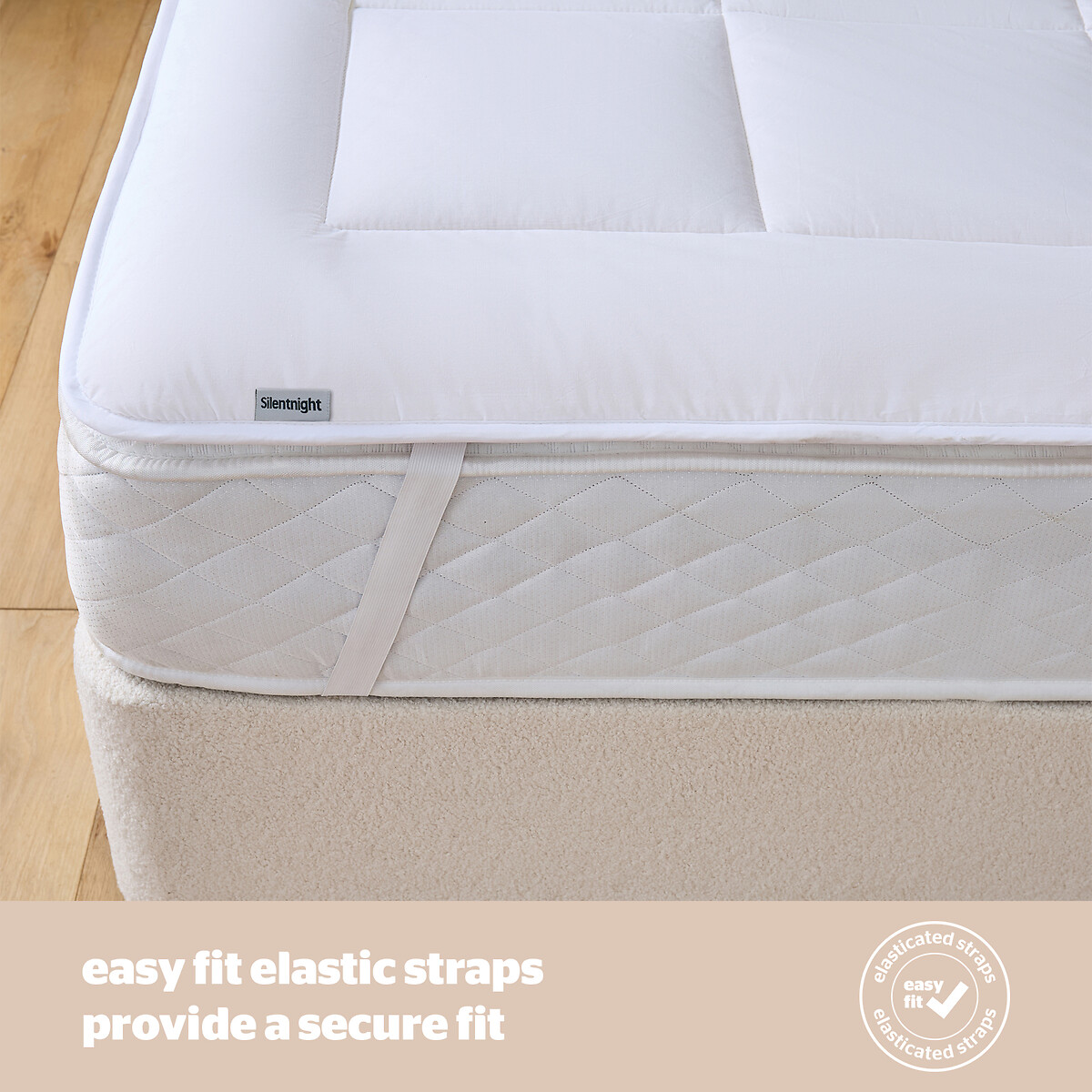Natural Wool Mattress Topper white, SILENTNIGHT