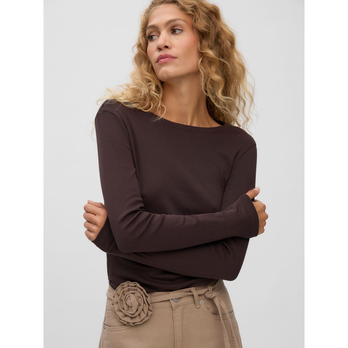 Top marron - chocolate torte 1, VERO MODA