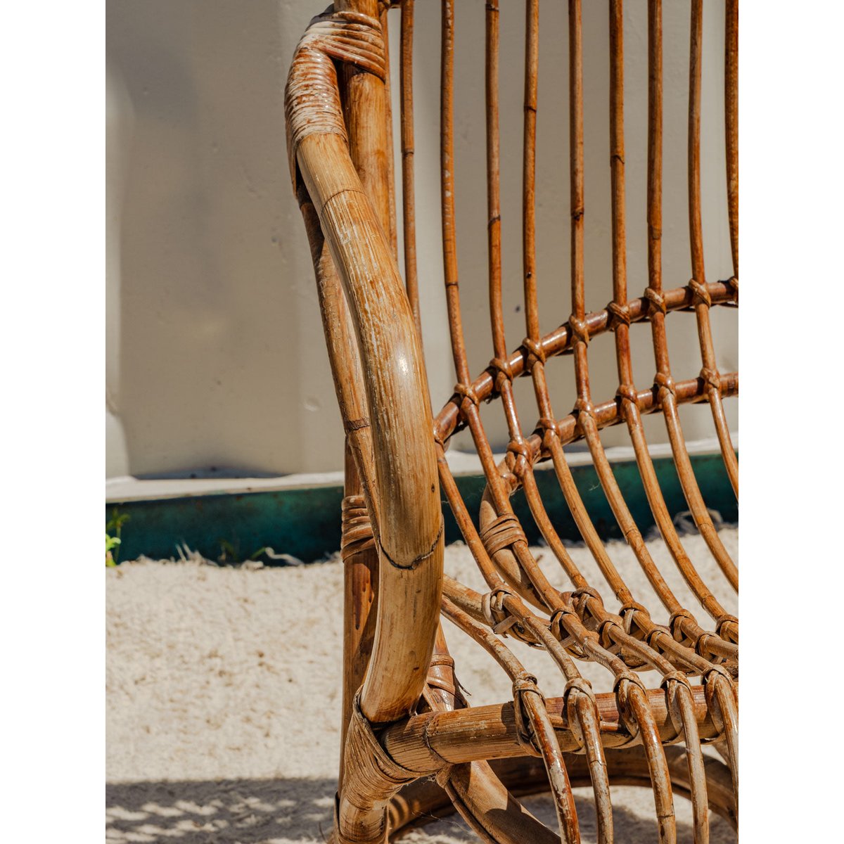Fauteuil en osier Ernest N°1031 - Bon état bois clair, DEBONGOUT