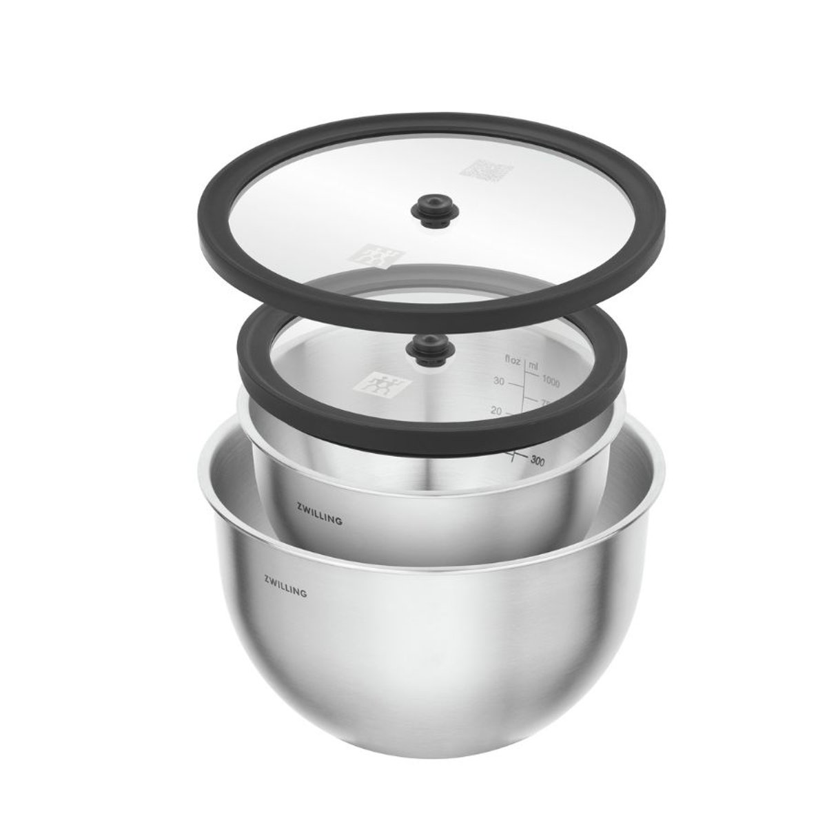 Set de bols sous vide, Inox 18/10, Argent couleur unique, ZWILLING