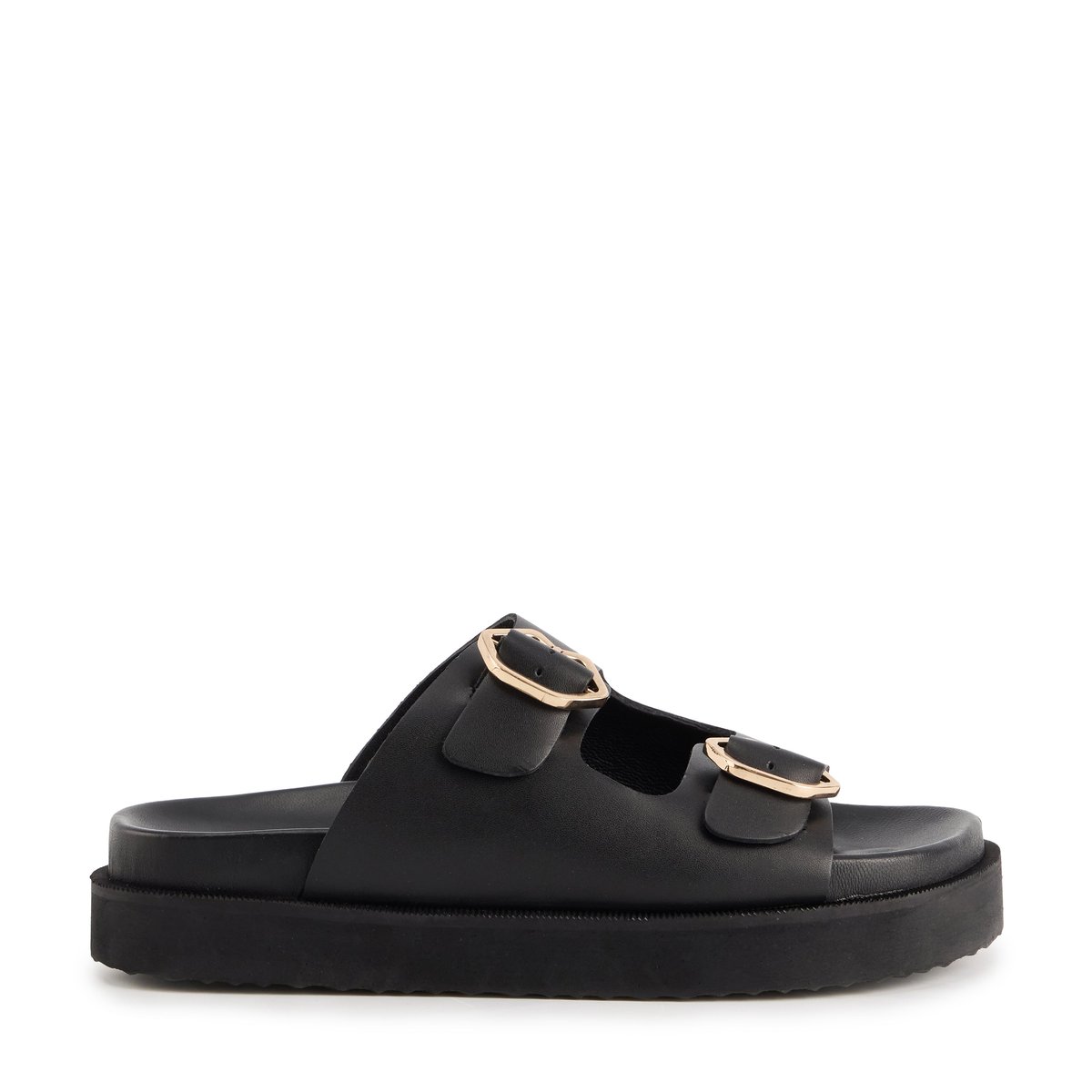 Sandales En Cuir Paola Cuir noir, BONS BAISERS