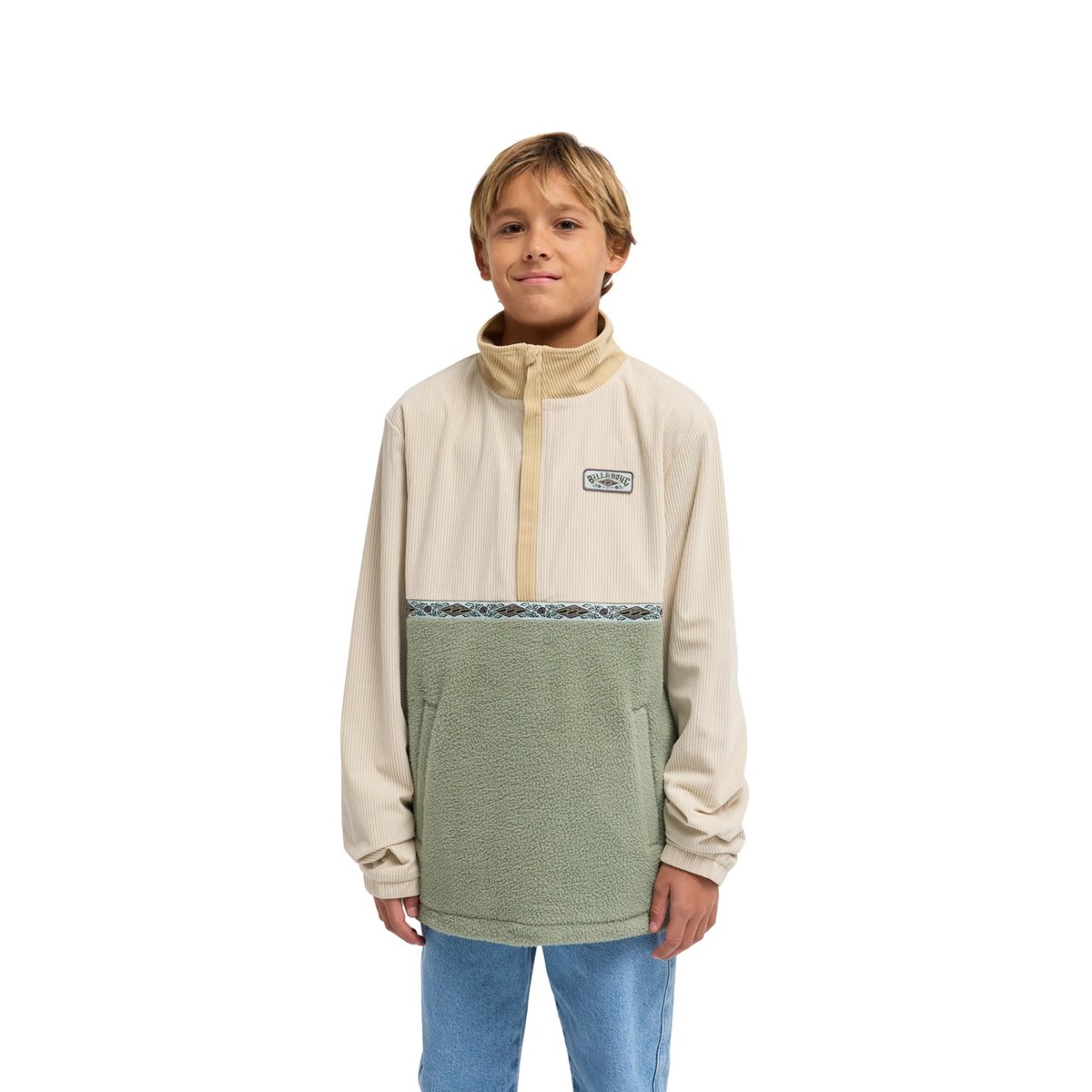 Polaire demi-zip SPACE LOBSTER Y beige khaki, BILLABONG
