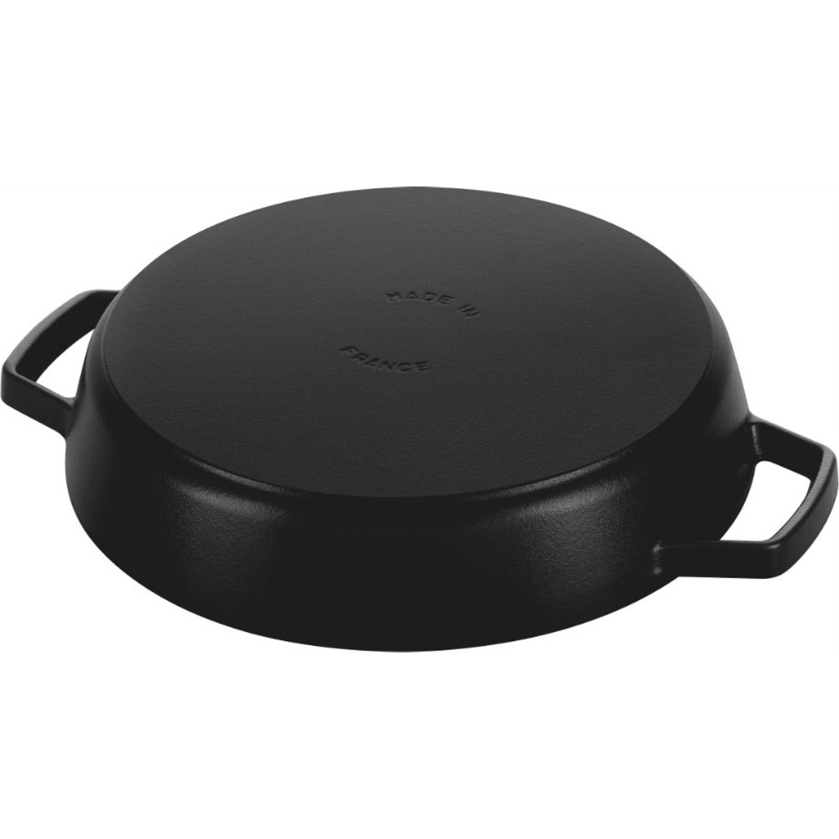 Poêle avec 2 poignées 34 cm, Fonte cerise, STAUB