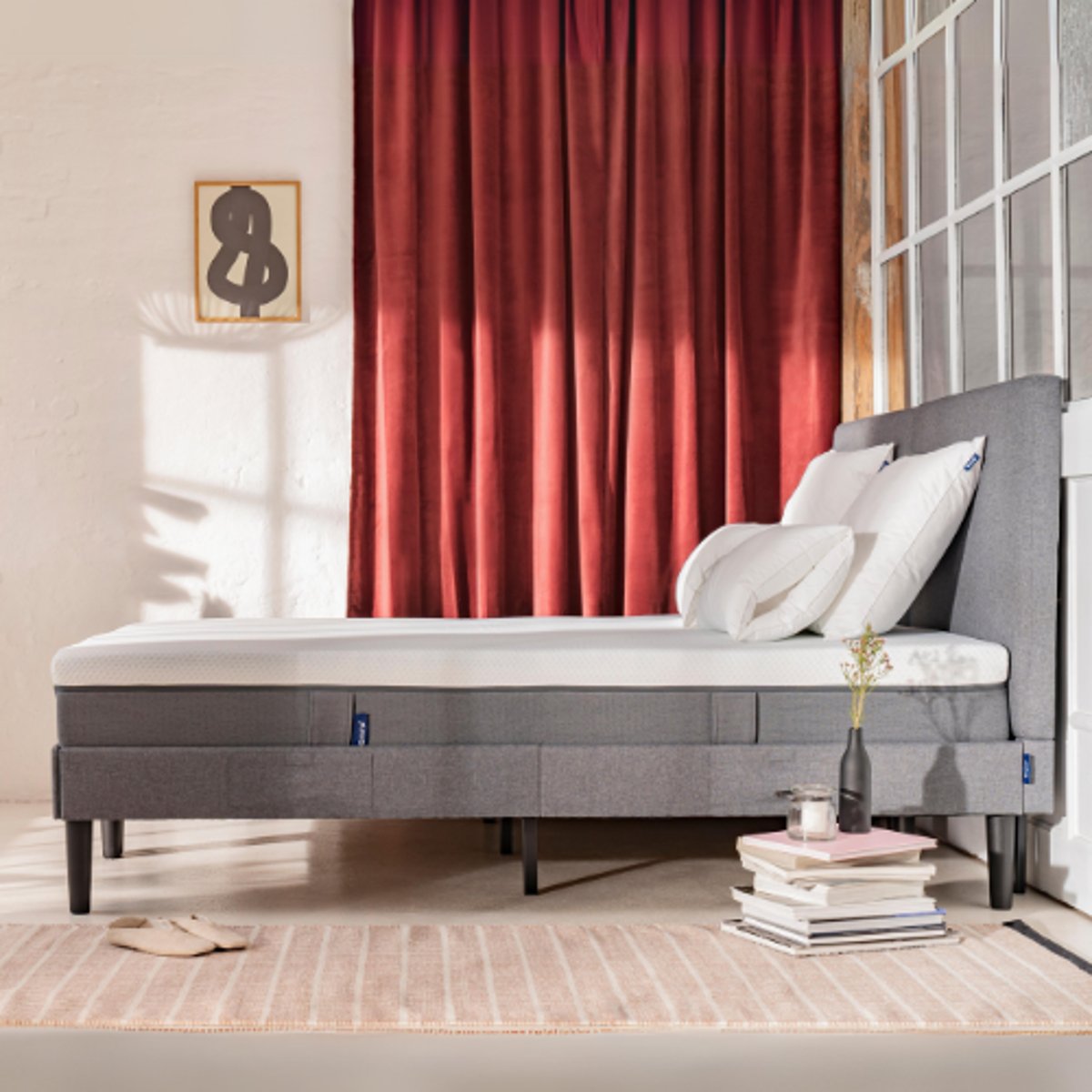 Matelas Original version Hybride | Mémoire de Forme + Ressorts blanc, EMMA