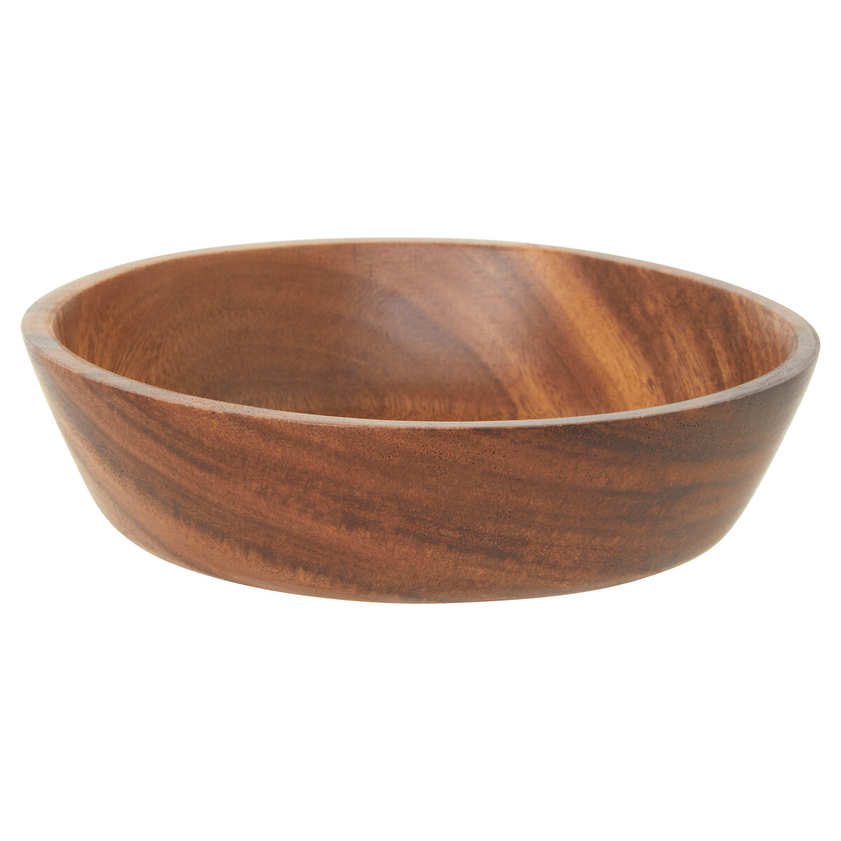 Medium Organic Acacia Wood Tapered Bowl brown, SO'HOME