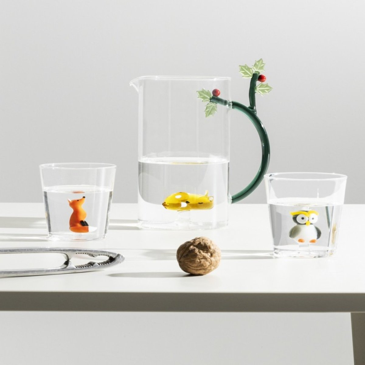 Verre à eau noël Penguin WOODLAND TALES multicolore, ICHENDORF