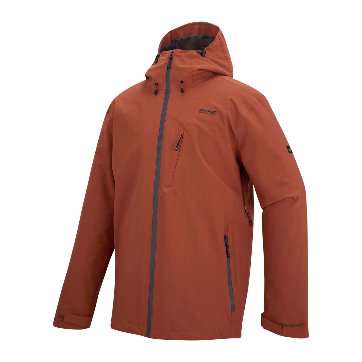 Veste imperméable à capuche OKLARNA rouge vif, REGATTA