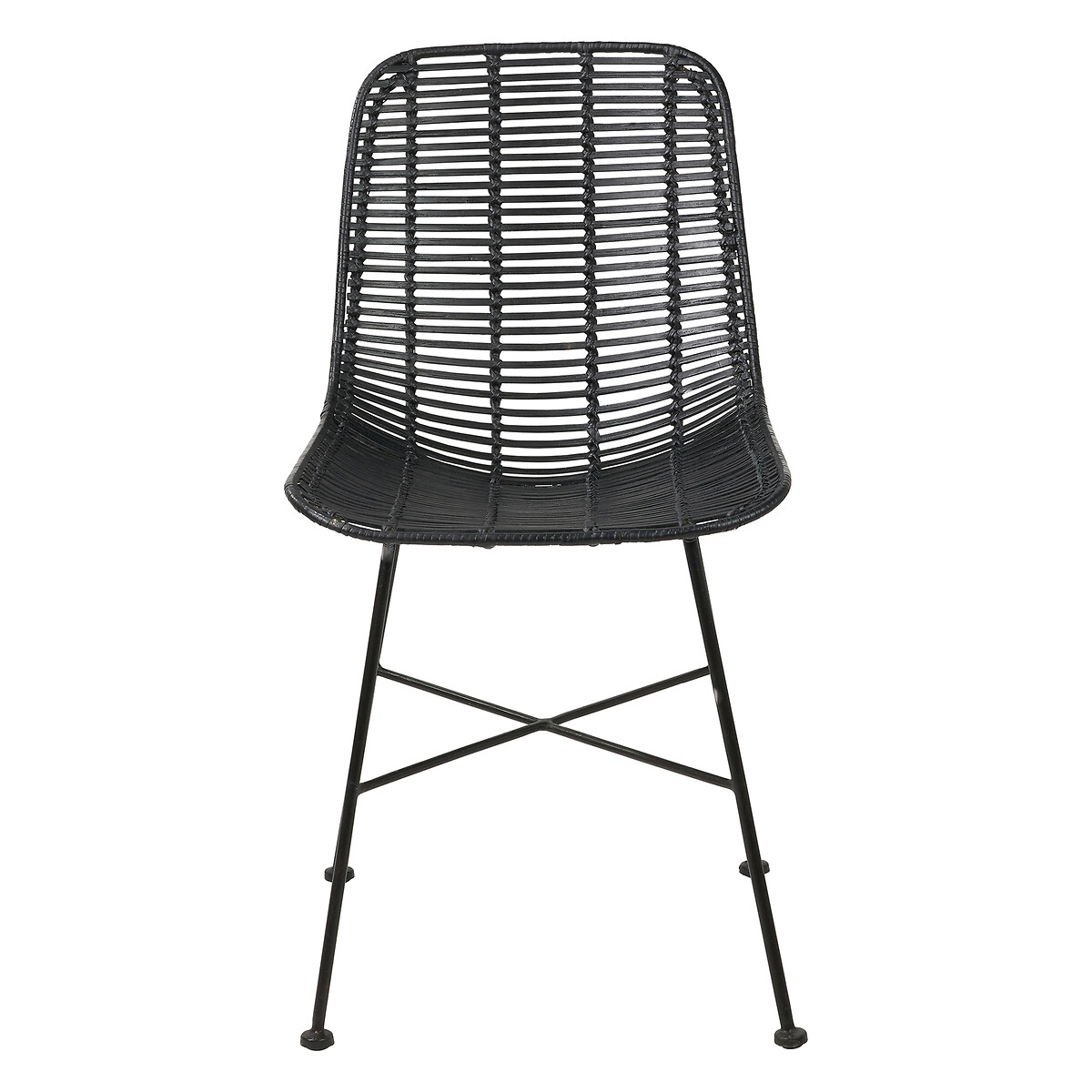 Nerano Rattan & Metal Dining Chair black, SO'HOME