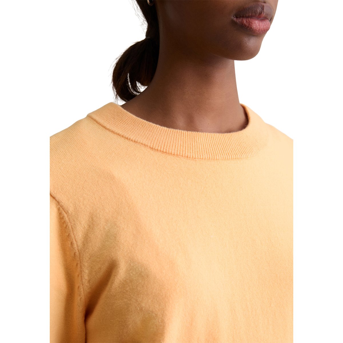 Pull-over regular en Soft Cotton Stretch orange, MARC O’POLO DENIM