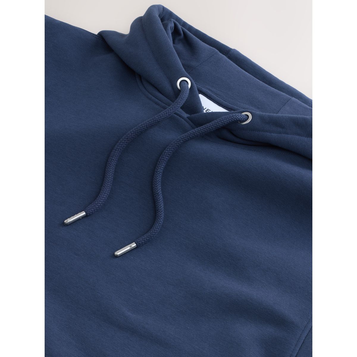 Sweat à capuche jersey épais bleu avio, NEXT