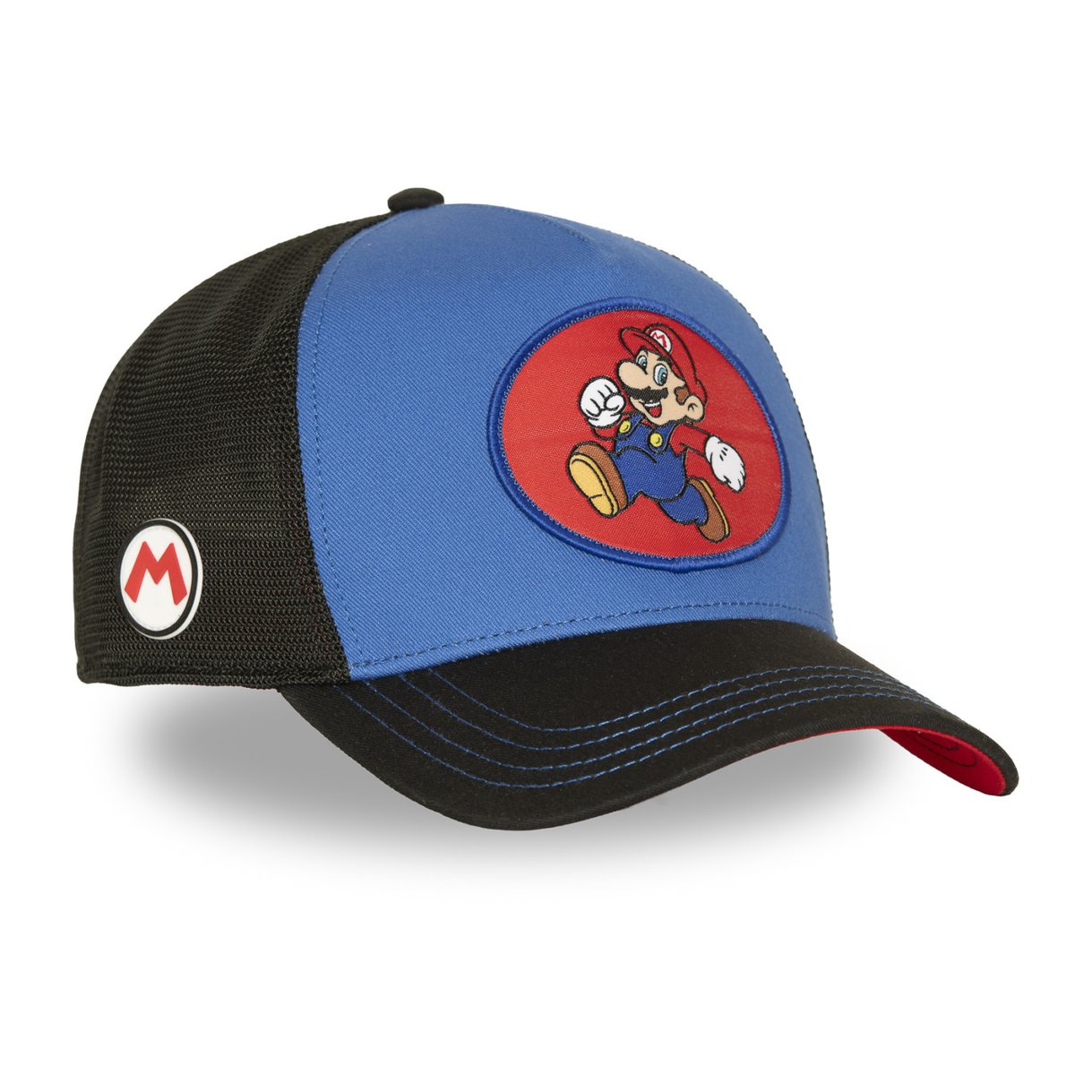 Casquette Trucker Super Mario bleu/noir/rouge/blanc/marron/jaune, CAPSLAB