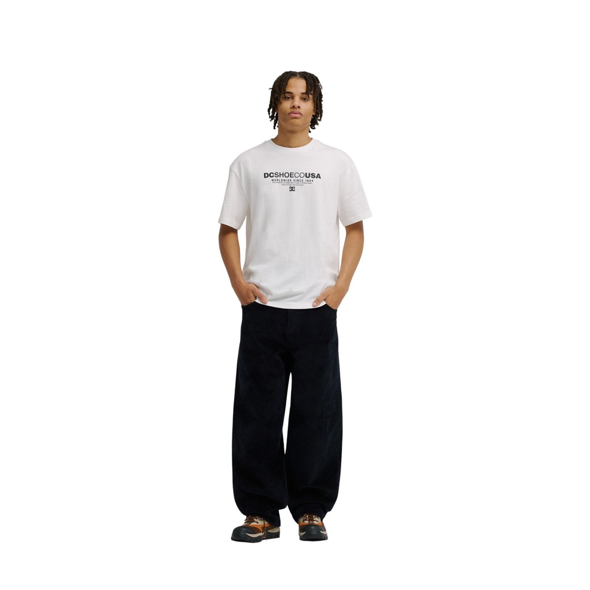 Pantalon en velours BARREL CORD. noir black, DC SHOES