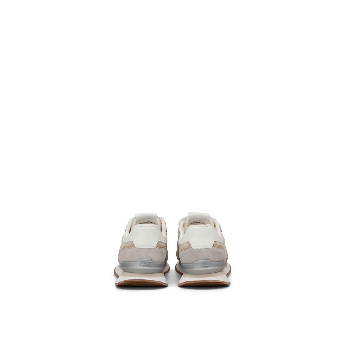 Sneaker modèle Maxima en cuir de vache et polyester recyclé gris, MARC O'POLO