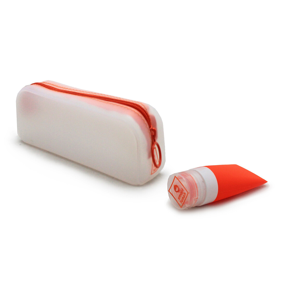 Bolsa e bisnaga de silicone, Smartlunch laranja, SMARTLUNCH