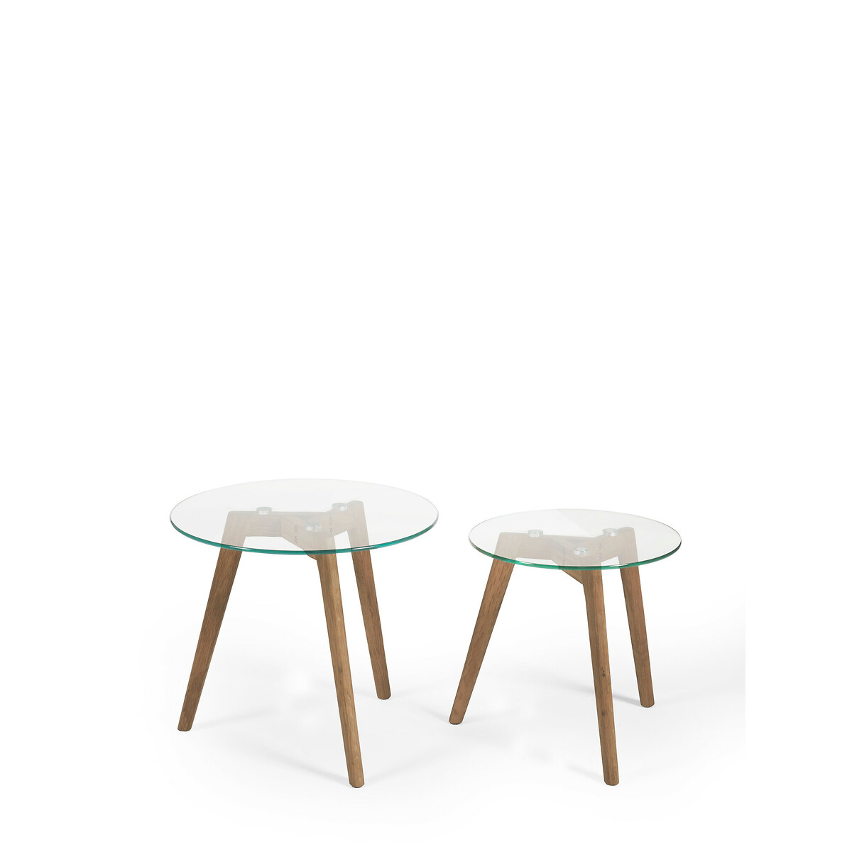 Bryce Glass Nesting Side Tables (Set of 2) glass, SO'HOME