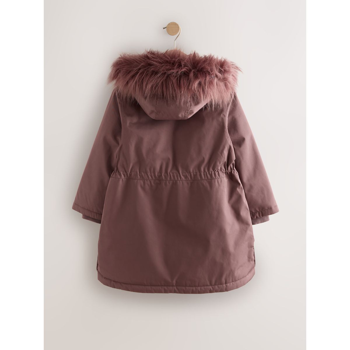 Parka imperméable matelassée avec capuche marron moka, NEXT