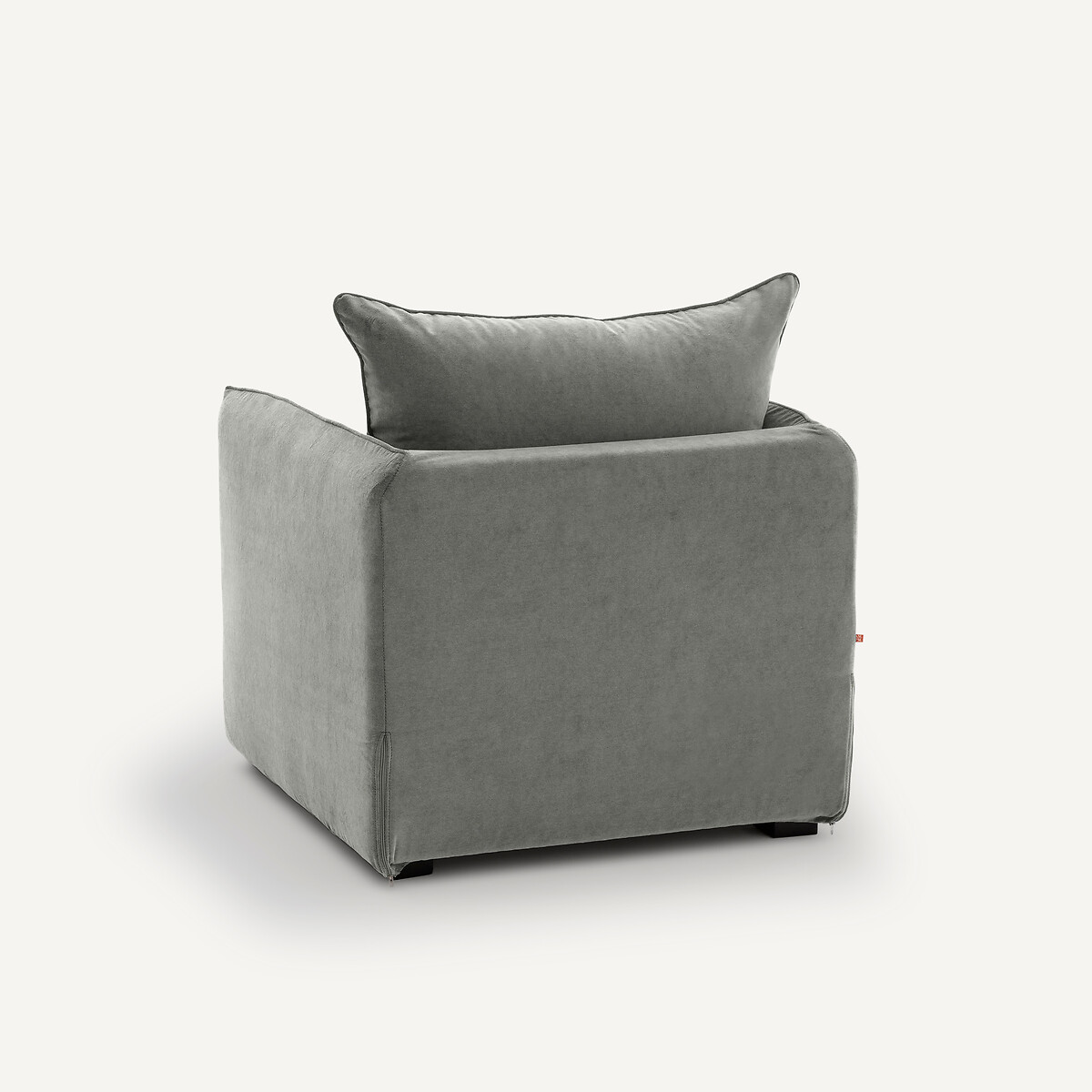 Fauteuil velours stonewashed, Neo Chiquito vert sapin, AM.PM