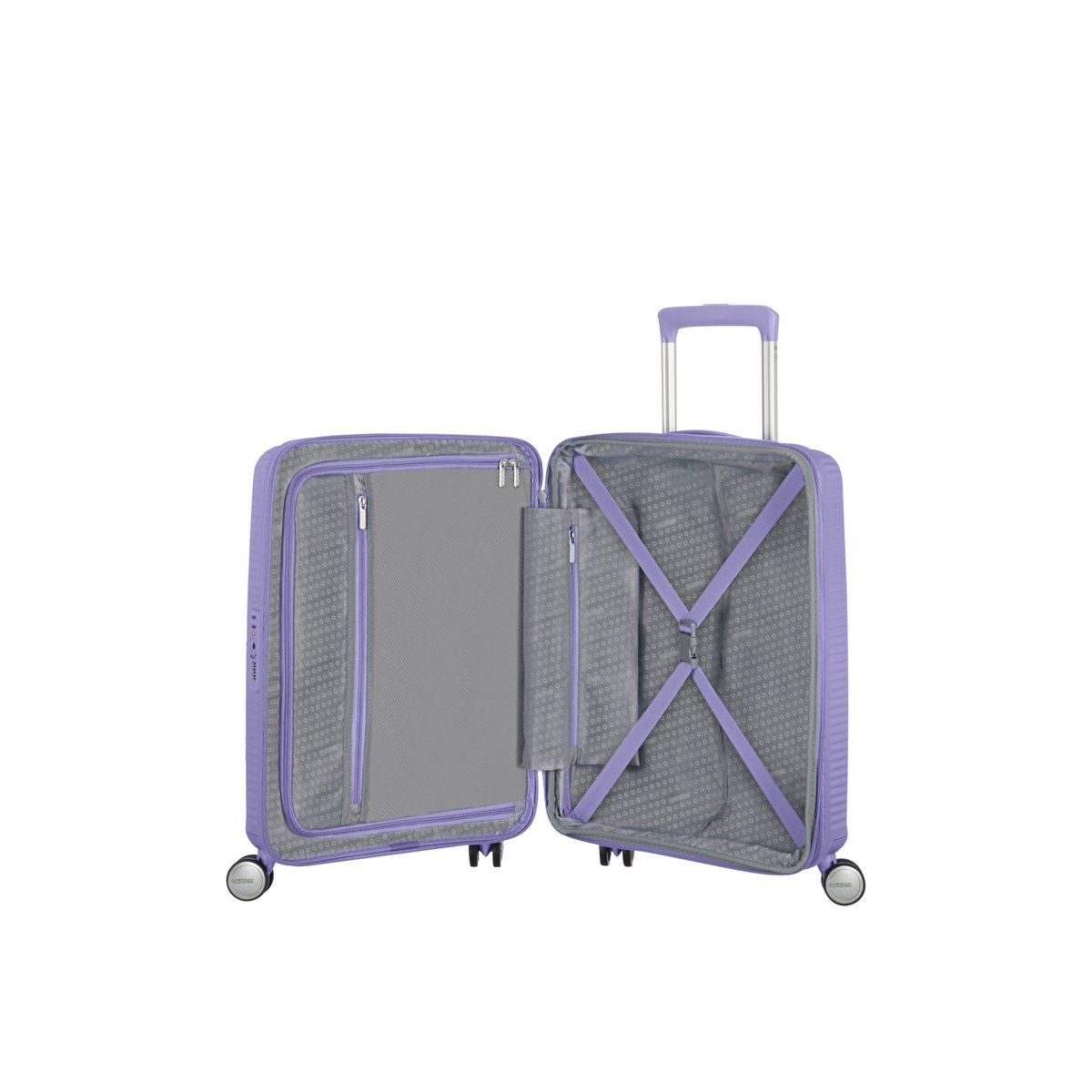 Soundbox valise 4 roues taille S lavender, AMERICAN TOURISTER