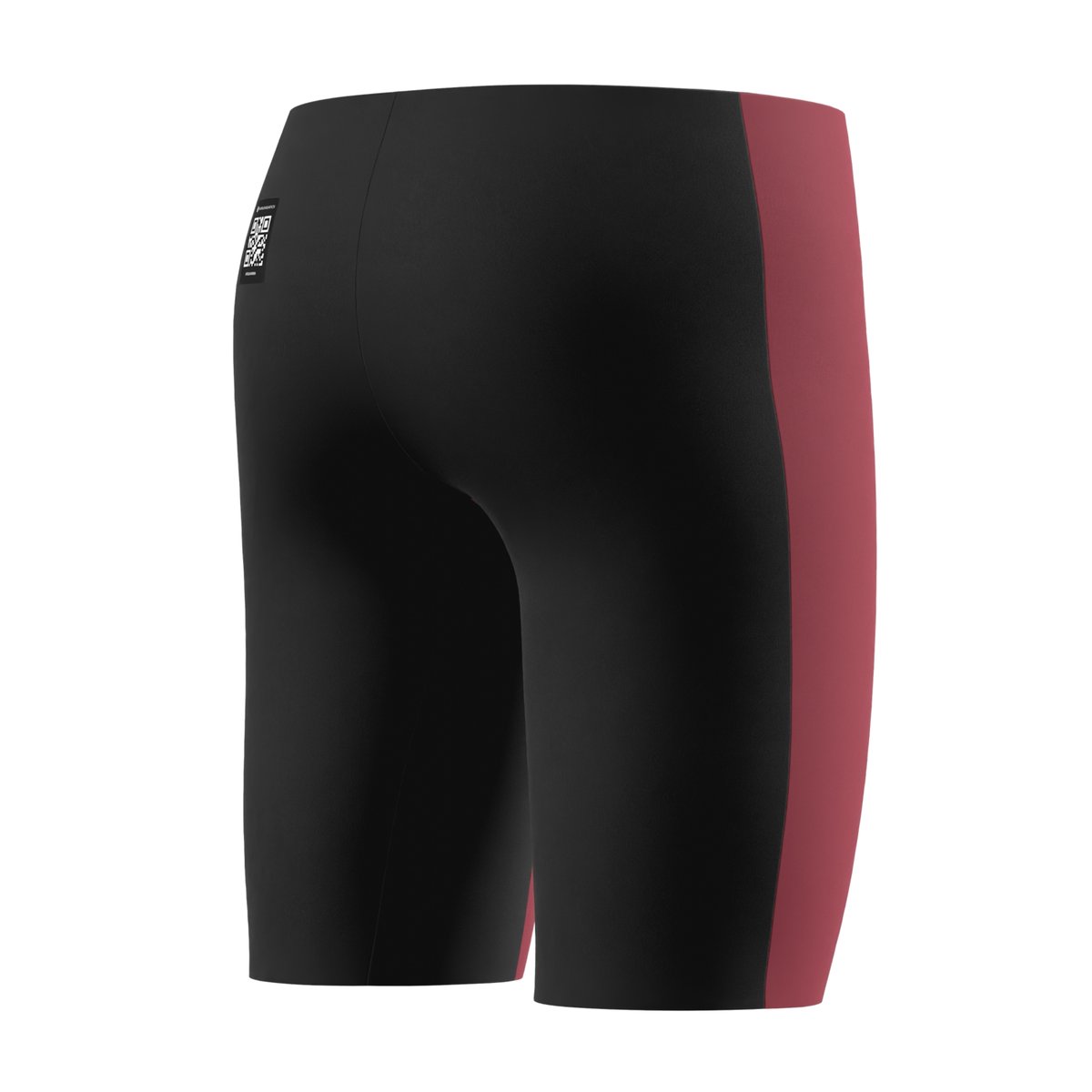 Jammer de natation à taille haute motif/style bicolore FASTSKIN ENDURANCE+ MAX noir / rouge chiné, SPEEDO