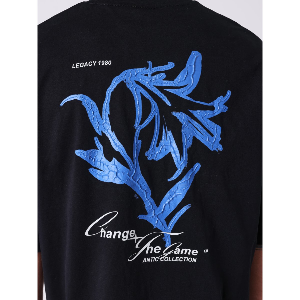 T-shirt floral noir, PROJECT X