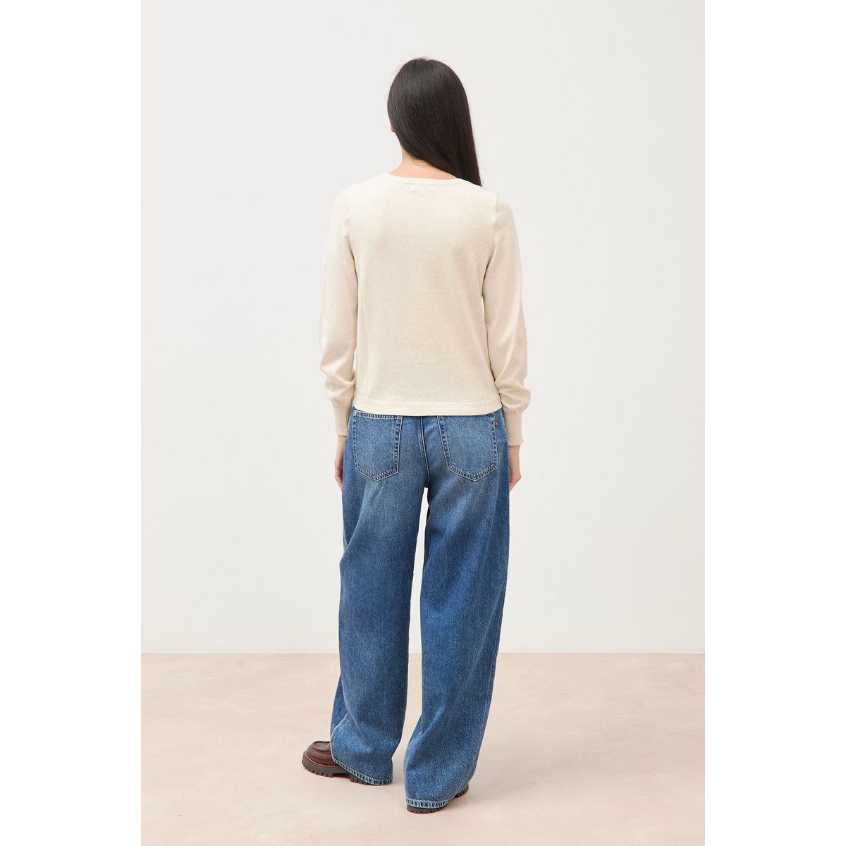 Pull manches longues creme, BONOBO