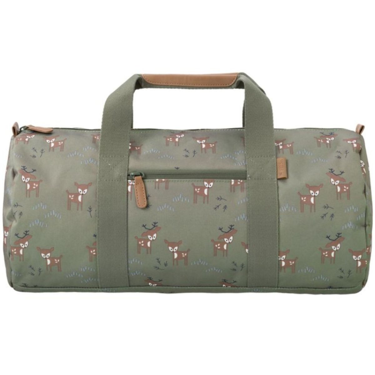 Sac week-end olive, marron,blanc, FRESK