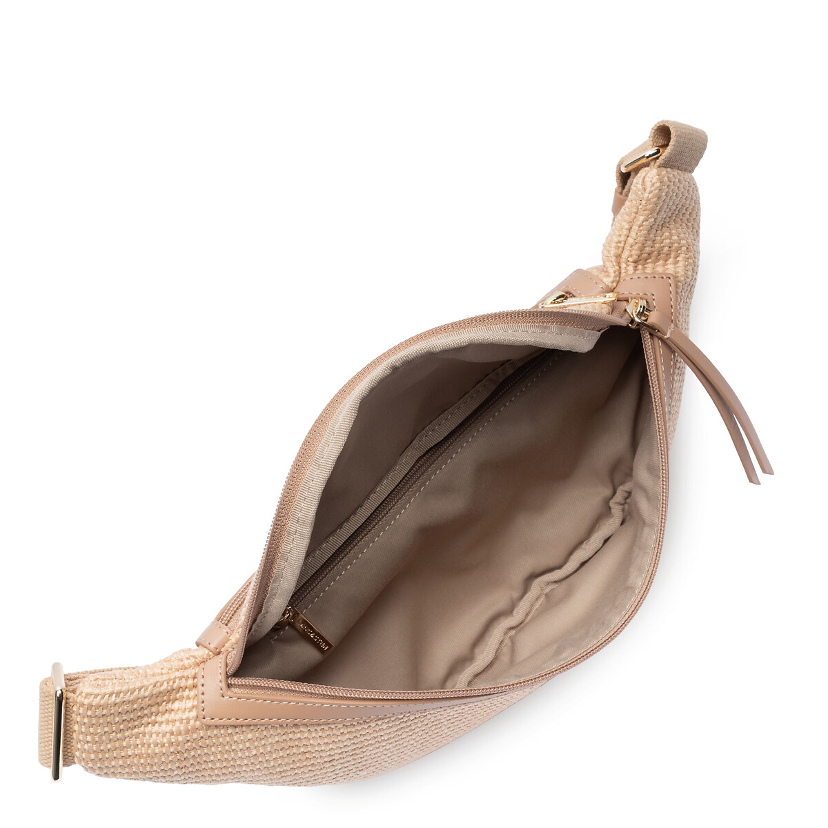 Sac banane zippé, MINI OSIER naturel, LANCASTER