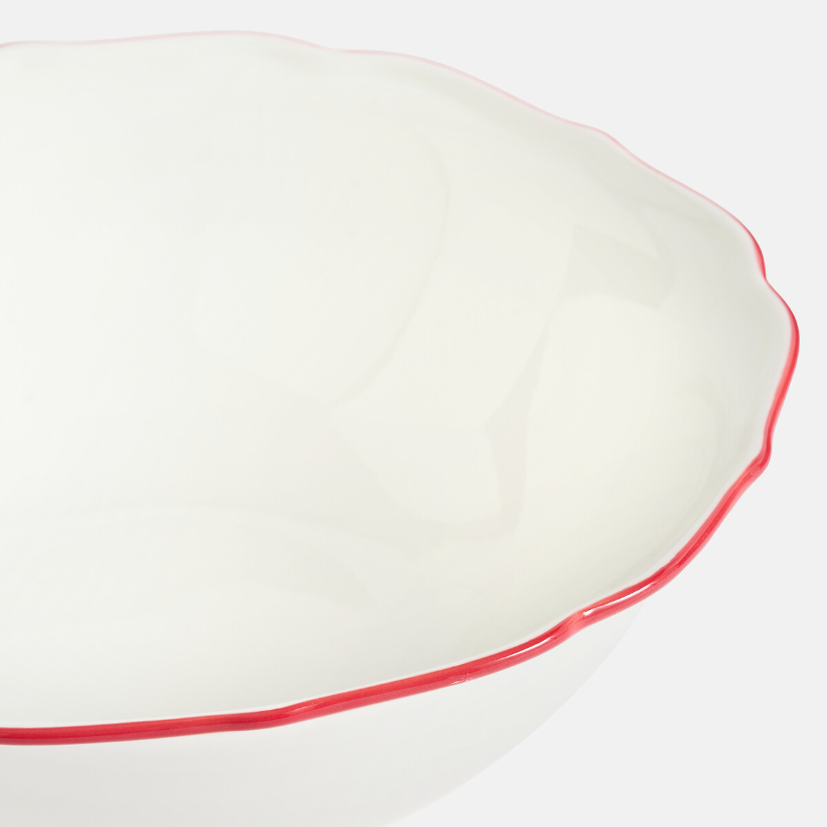 Saladier en porcelaine, COLOMBE blanc/rouge, LA REDOUTE INTERIEURS